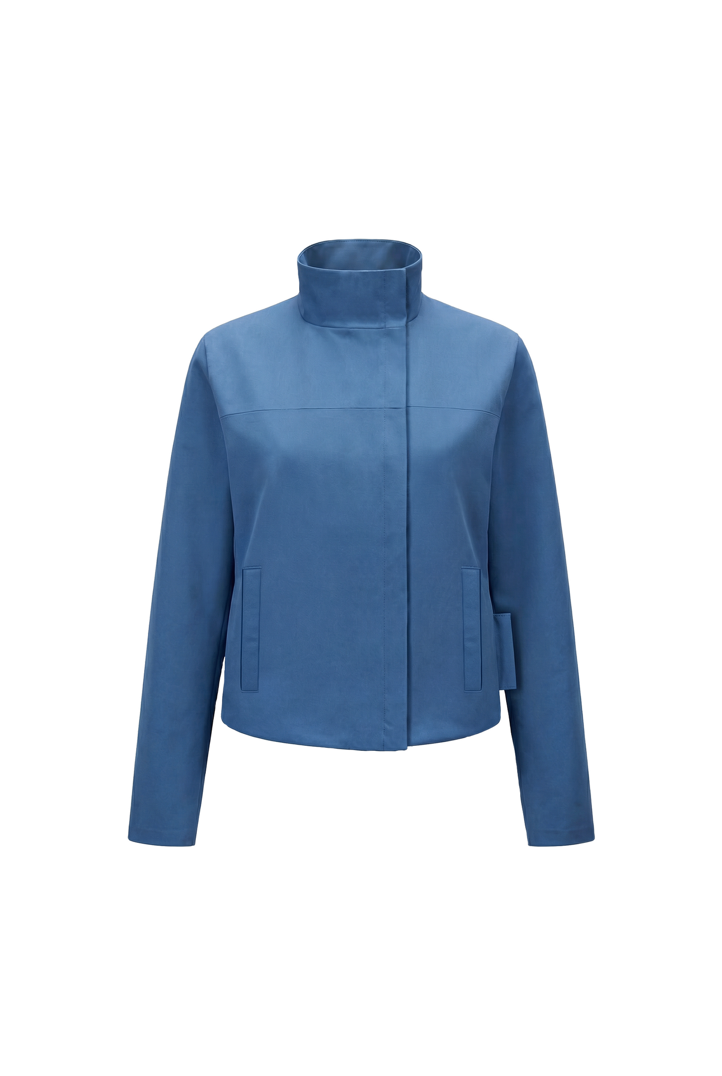 Blue Cross-Over Jacket
