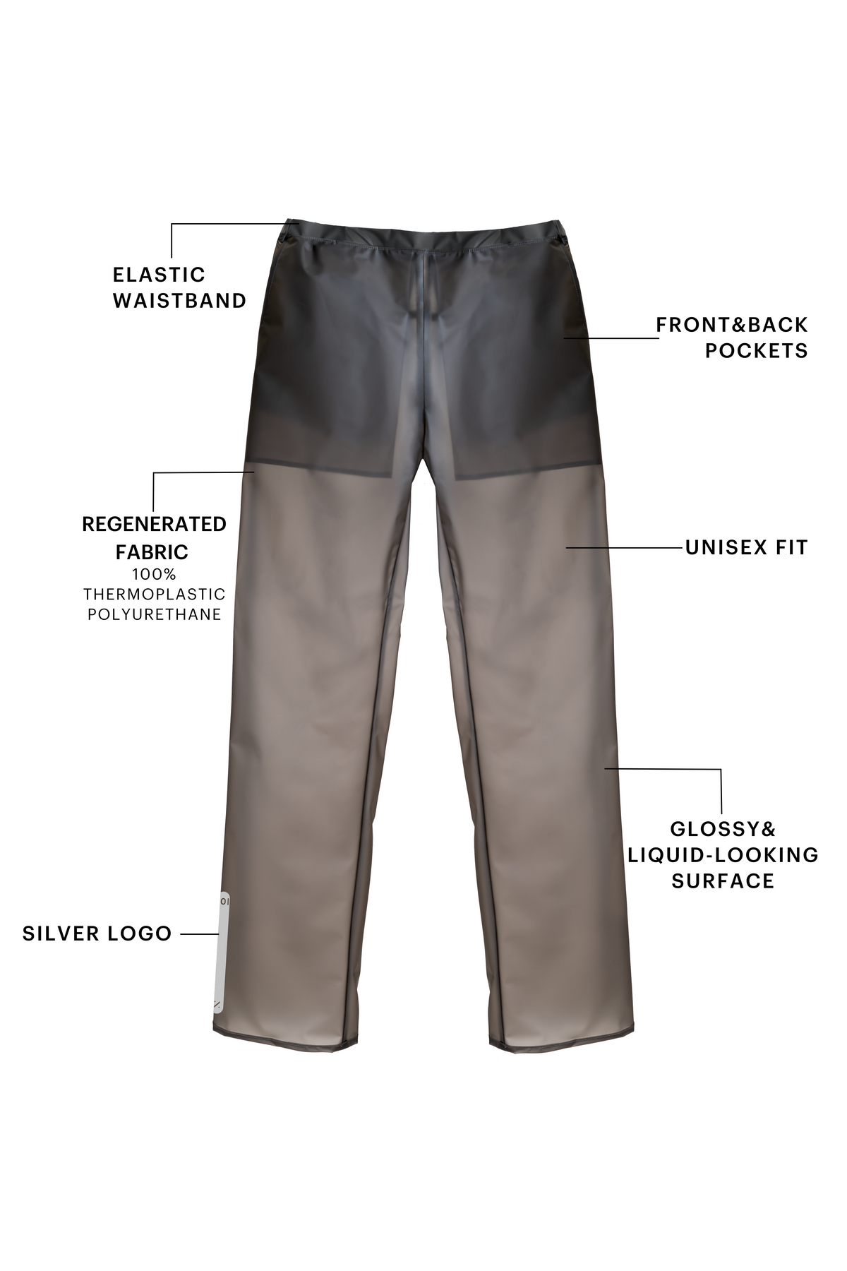 Transparent Black Pants