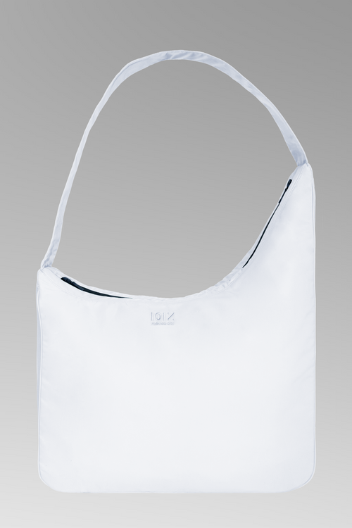 Sky Grey Maxi Crescent Bag