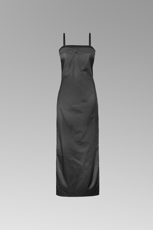 Silk-nylon strappy dress