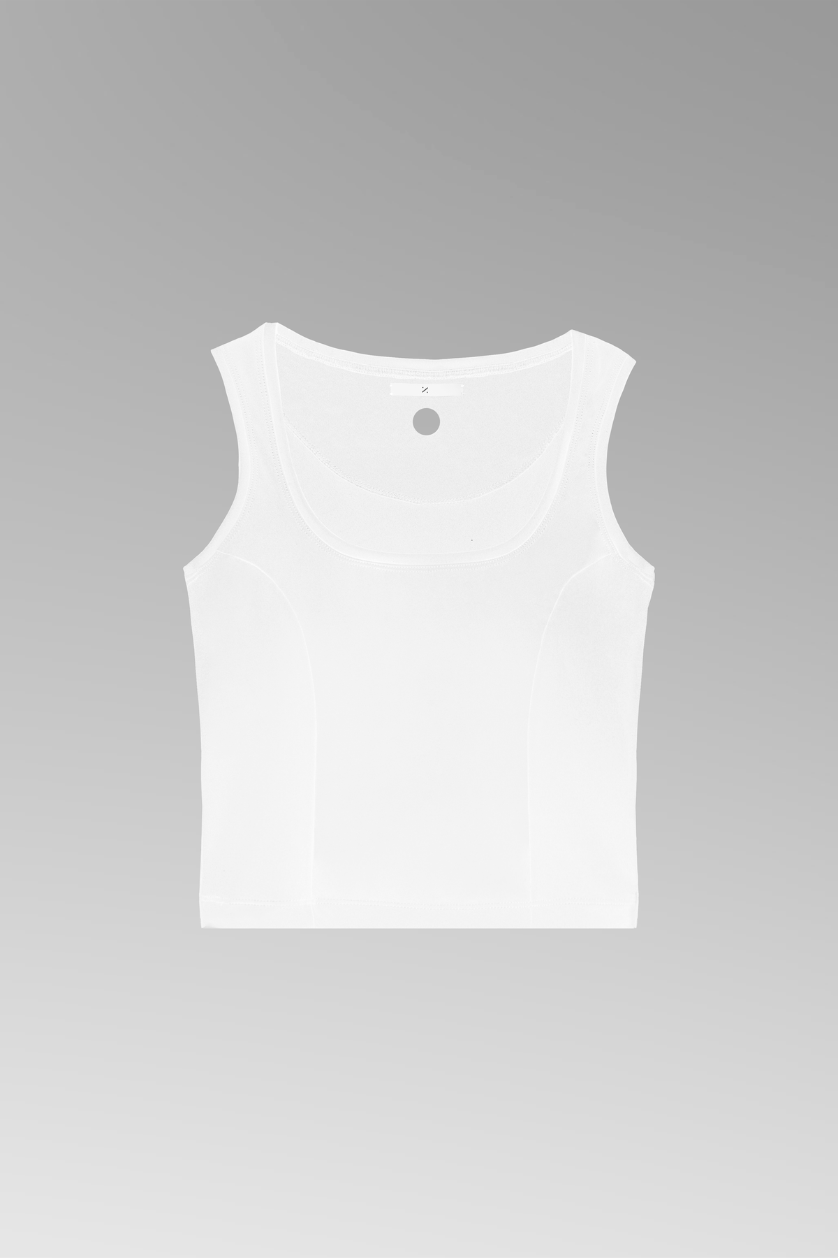 White Square-Neck Tank Top