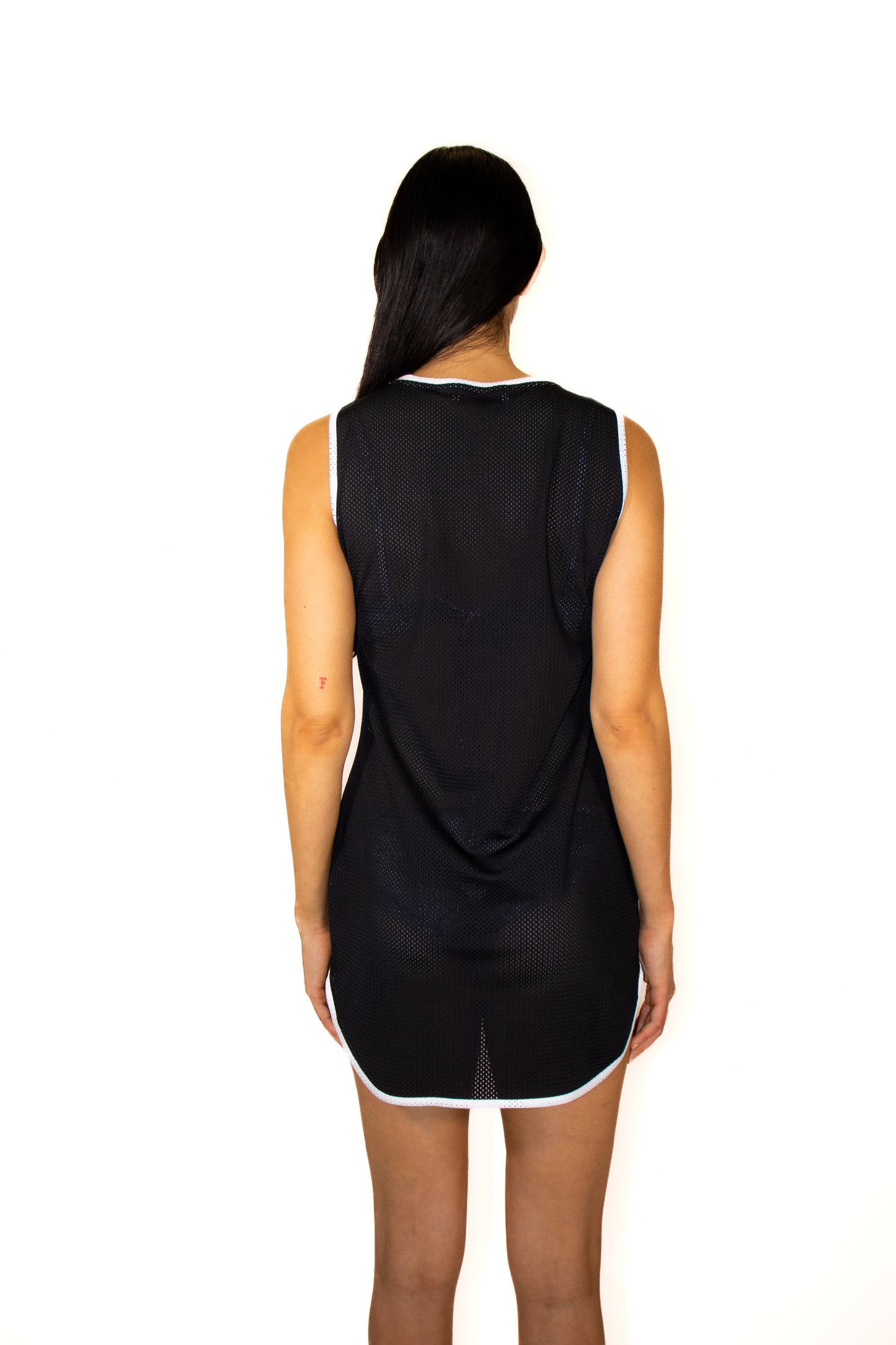 Black Mesh Core Dress