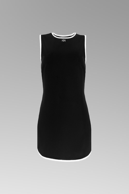 Black Mesh Core Dress