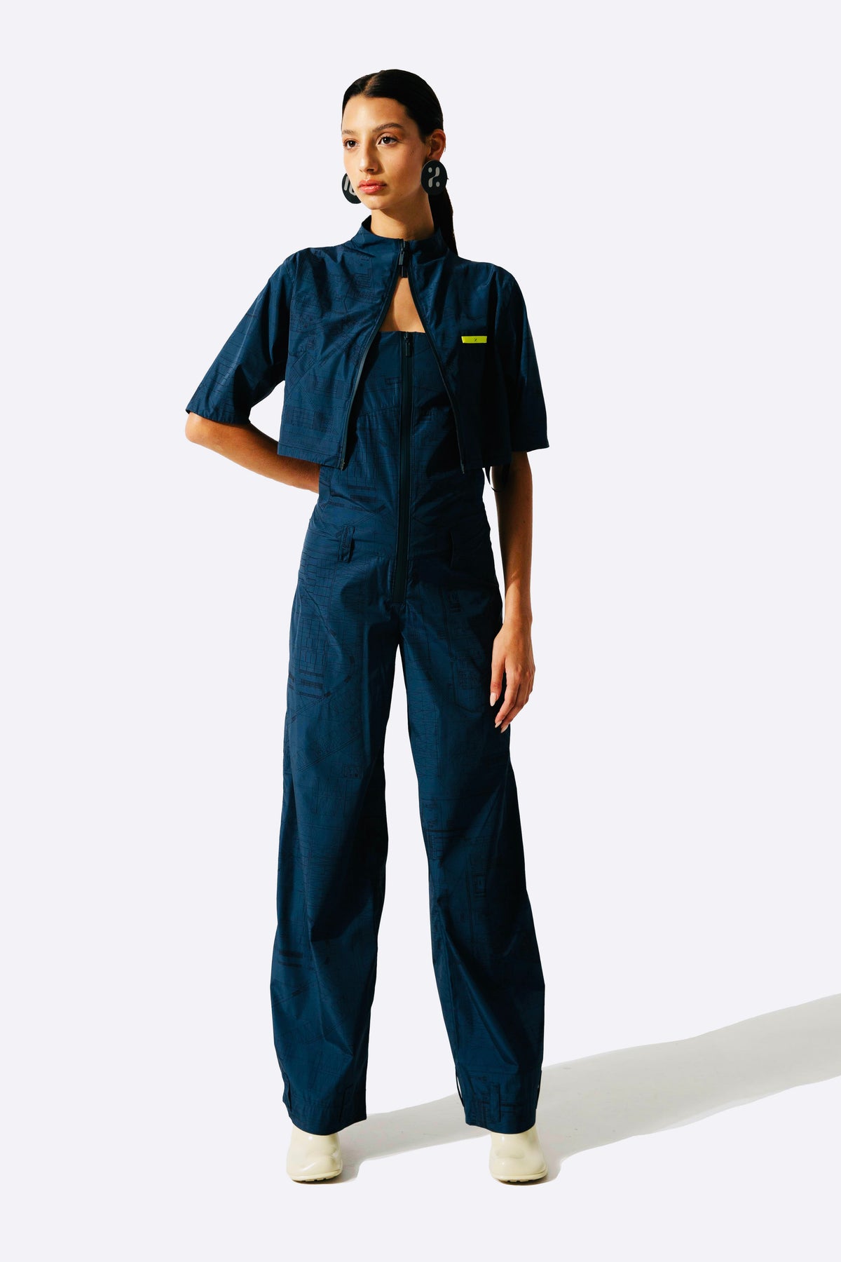 2-Way Zipper Crop Vest – 101p100, 101%, 101% clothing