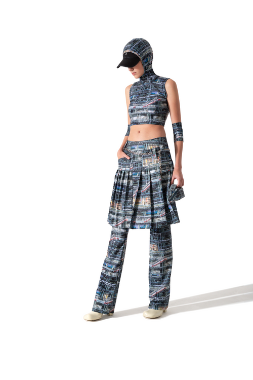#Pompidou Pleated Skirt